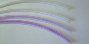 Heparin-coated and color-stained samples